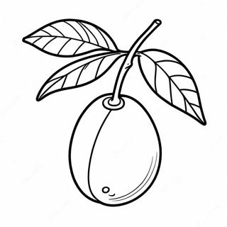 Mango Fruit Coloring Page 49522-39668