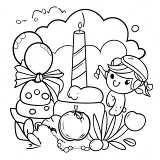 Beginning Of The Year Celebration Coloring Page 49582-39707