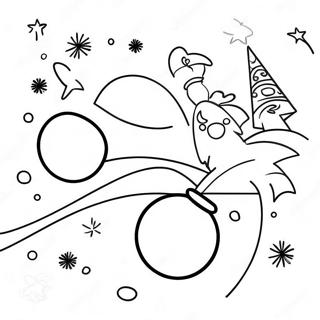 Exciting New Year Goals Coloring Page 49583-39713