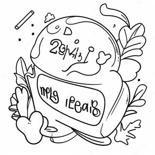 Exciting New Year Goals Coloring Page 49583-39714