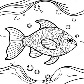 Slippery Fish Swimming In Water Coloring Page 49612-39736