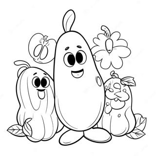 Veggietales Characters Coloring Page 4961-4135