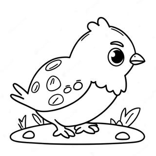 Cute Baby Quail Coloring Page 49623-39749