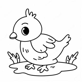 Cute Baby Quail Coloring Page 49623-39752