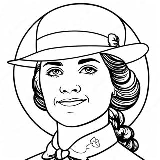 Juliette Gordon Low Portrait Coloring Page 49632-39747