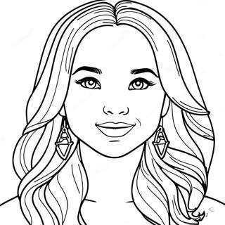 Dove Cameron Coloring Page 49652-39766