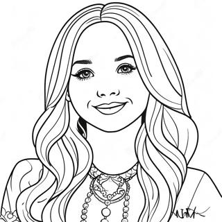 Dove Cameron Coloring Page 49652-39768