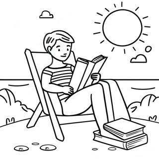 Summer Reading Coloring Pages