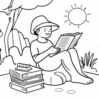 Summer Reading Coloring Page 49662-39778