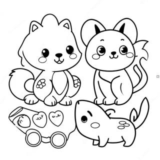 Cute Animals Coloring Page For 3 Year Olds 49673-39786