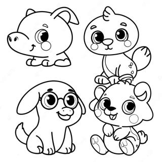 Cute Animals Coloring Page For 3 Year Olds 49673-39788