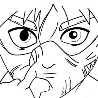 Sharingan Kakashi Coloring Pages