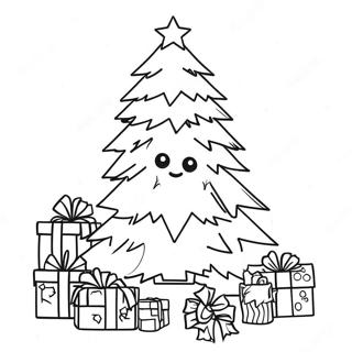 Minecraft Christmas Tree Coloring Page 49712-39817