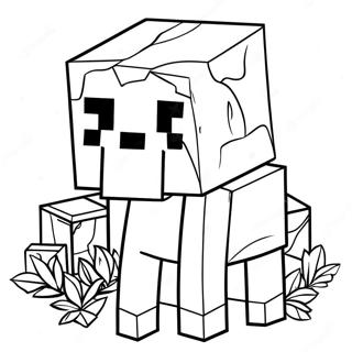 Minecraft Santa Creeper Coloring Page 49713-39816