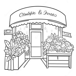 Flower Shop Coloring Page 49722-39823