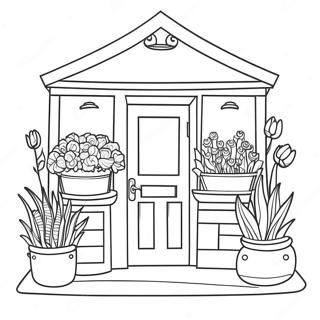 Flower Shop Coloring Page 49722-39824