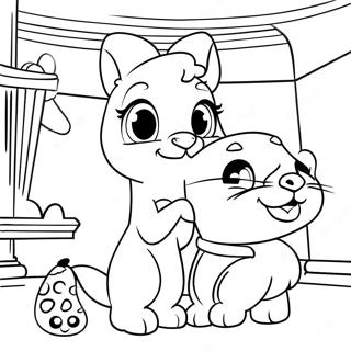 Adventurous Palace Pets Coloring Page 4972-4147