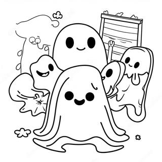 Sad Ghost Club Coloring Page 49762-39850