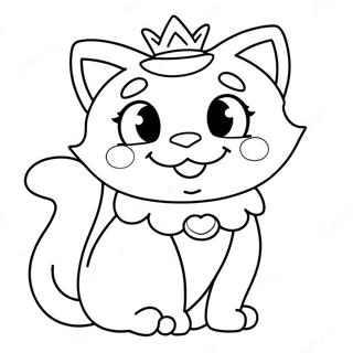 Adventurous Princess Peach Cat Coloring Page 49773-39863