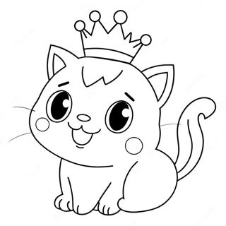 Adventurous Princess Peach Cat Coloring Page 49773-39864