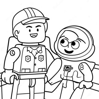 Emmet And Wyldstyle Adventure Coloring Page 49803-39891