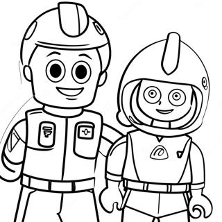 Emmet And Wyldstyle Adventure Coloring Page 49803-39892