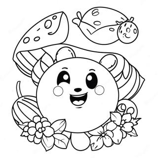 Disney Lunar New Year Food Coloring Page 49812-39887