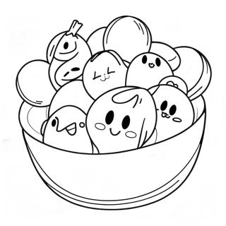 Colorful Disney Dumplings Coloring Page 49813-39893