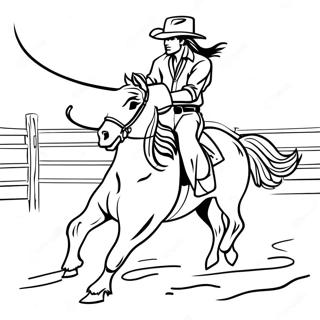 Rodeo Western Coloring Page 4981-4150