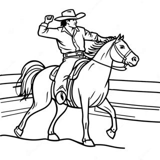 Rodeo Western Coloring Page 4981-4151