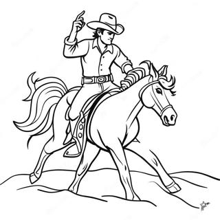 Rodeo Western Coloring Page 4981-4152