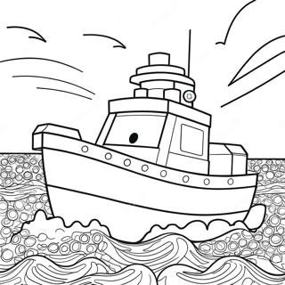 Lego Boat Coloring Page 49822-39900