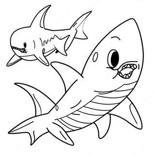 Friendly Bruce Shark Coloring Page 49843-39918