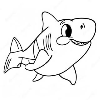 Friendly Bruce Shark Coloring Page 49843-39919