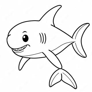 Friendly Bruce Shark Coloring Page 49843-39920