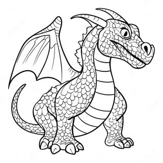 Majestic Fire Breathing Dragon Coloring Page 49903-39967