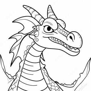 Majestic Fire Breathing Dragon Coloring Page 49903-39968