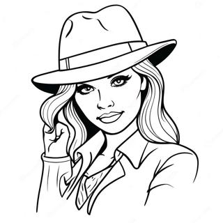 Gangster Girl Svg Coloring Pages