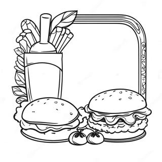 Menu Coloring Pages