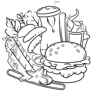 Menu Coloring Page 49952-39998