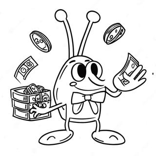 Mr Krabs With Money Coloring Page 49973-40017