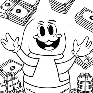 Mr Krabs With Money Coloring Page 49973-40019