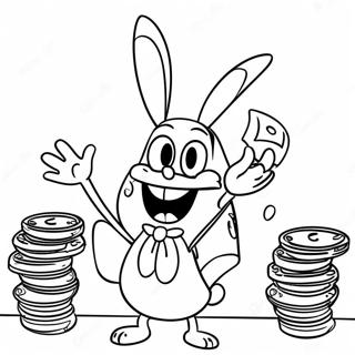 Mr Krabs With Money Coloring Page 49973-40020