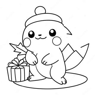 Pokemon Christmas Coloring Pages