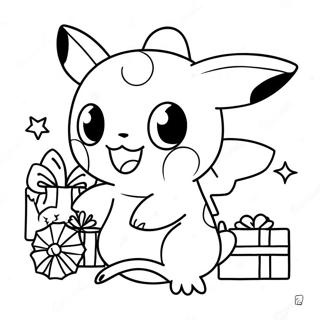 Pokemon Christmas Coloring Page 5001-4162