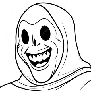 Scream Mask Coloring Page 50032-40074