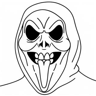 Scream Mask Scream Coloring Pages