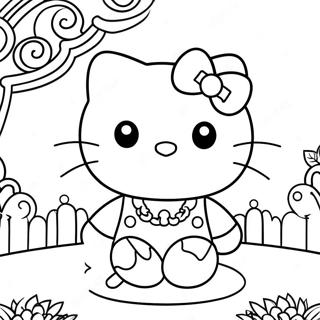 Hello Kitty Y2k Coloring Page 50052-40080