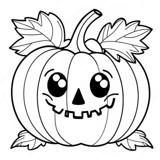 October Pumpkin Coloring Page 50072-40092