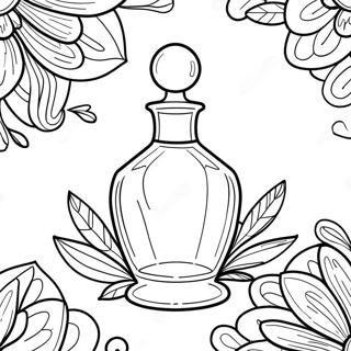 Elegant Perfume Glass Coloring Page 50083-40101